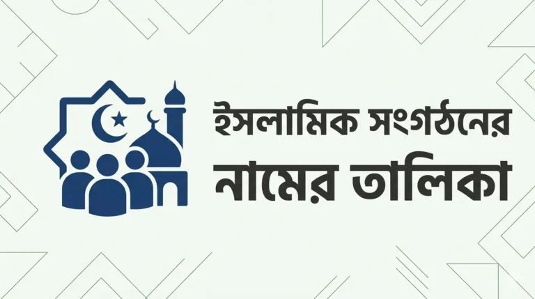 ইসলামিক সংগঠনের নামের তালিকা